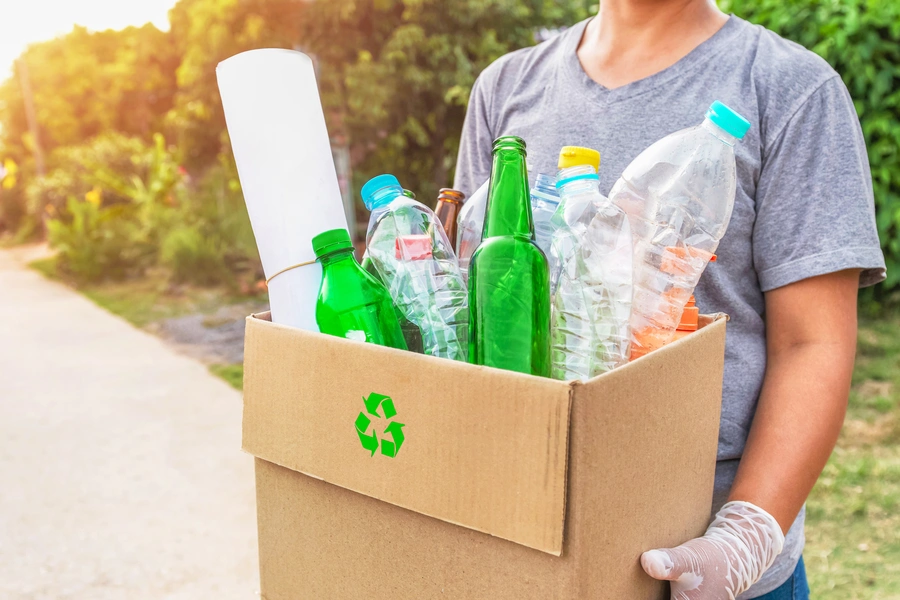 espace tri selectif camping